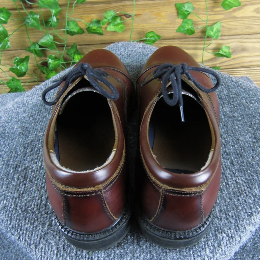 Dockers Men  Derby Oxfords Burgundy Leather Size‎ 12 Medium Gently Used 2025
